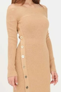 Elisabetta Franchi Casual Jurken Dress Brown