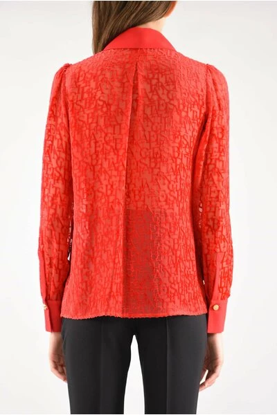 Elisabetta Franchi Longsleeve Shirts Shirt Red 2 Elisabetta Franchi Longsleeve Shirts Shirt Red - Afbeelding 2