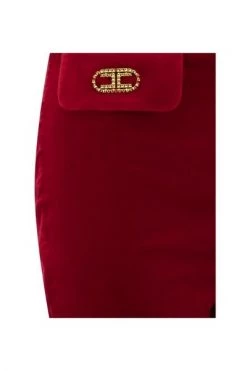 Elisabetta Franchi Wijde Broeken Wide Trousers Red -Elisabetta Franchi Winkel 1b3bec063730c18fa0eb1eea71126aa1