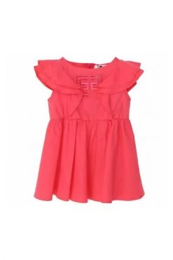 Elisabetta Franchi Jurken My Baby Girl Baby Girl Dress In Popeline Red