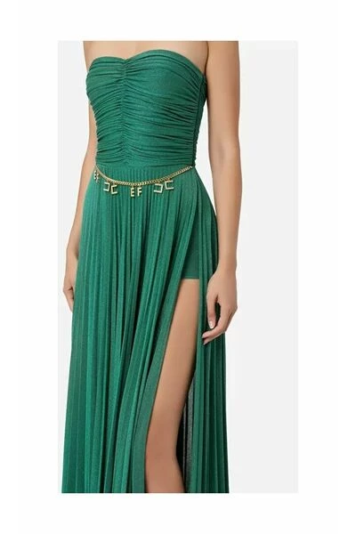 Elisabetta Franchi Jurken Gowns Green 1 Elisabetta Franchi Jurken Gowns Green