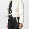 Elisabetta Franchi Gewatteerde Jassen Down Jackets White