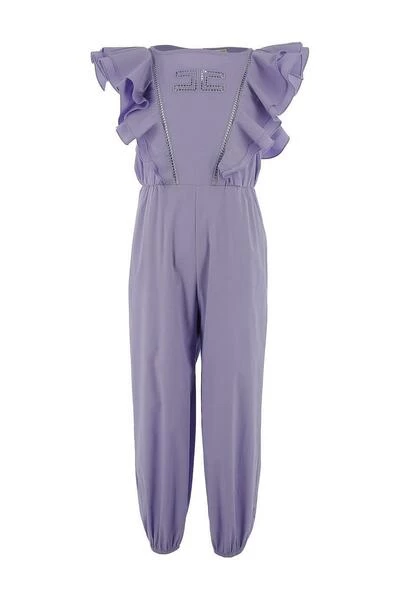 Elisabetta Franchi Jumpsuits Jumpsuit Purple 1 Elisabetta Franchi Jumpsuits Jumpsuit Purple