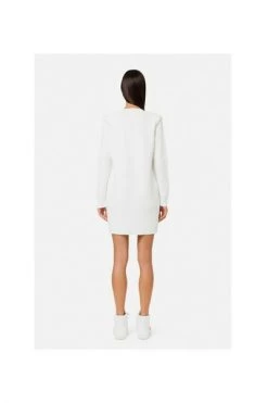 Elisabetta Franchi Casual Jurken AM75S21E2_360 Dress White -Elisabetta Franchi Winkel 1cf2858ef2f18c3d9148779f2cd3cf1d