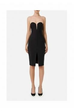 Elisabetta Franchi Casual Jurken Abito AB26127E2 Black -Elisabetta Franchi Winkel 1d2e9ef31620a2fe77fe2eda90e837e0