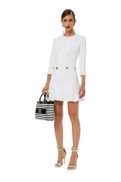 Elisabetta Franchi Casual Jurken Dress White