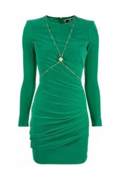 Elisabetta Franchi Feestjurken Party Dresses Green -Elisabetta Franchi Winkel 1e49a4b8e452dffb36f73a0047b22c52
