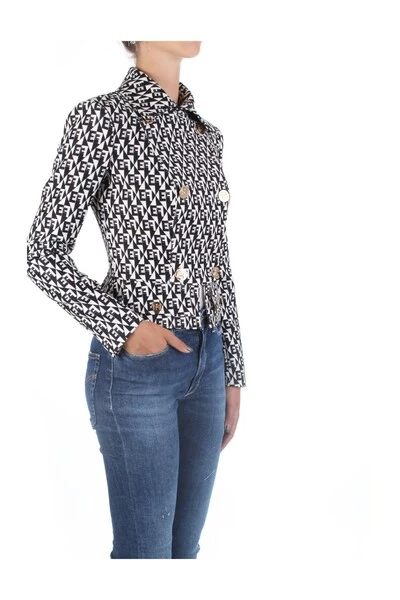 Elisabetta Franchi Zomerjassen Jacket Black 4 Elisabetta Franchi Zomerjassen Jacket Black - Afbeelding 4