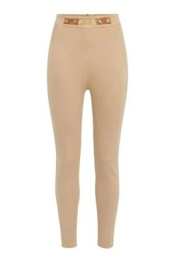Elisabetta Franchi Pantalons Trousers Beige