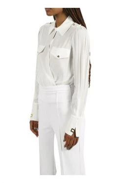 Elisabetta Franchi Longsleeve Shirts BODYSUIT SHIRT White 7 Elisabetta Franchi Longsleeve Shirts BODYSUIT SHIRT White -Elisabetta Franchi Winkel 1f06929e83592caefe78d5cedb44f4b3