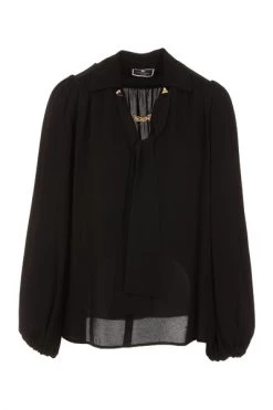 Elisabetta Franchi Blouses Blouse Black -Elisabetta Franchi Winkel 1f3edd443e315f6ec3ec3c28f5e4f581