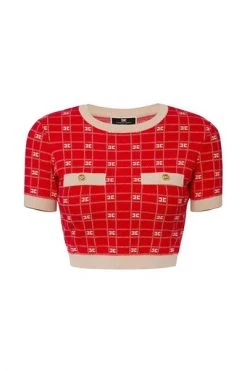 Elisabetta Franchi Shirts T-shirt Red