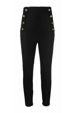Elisabetta Franchi Pantalons Training Trousers Black