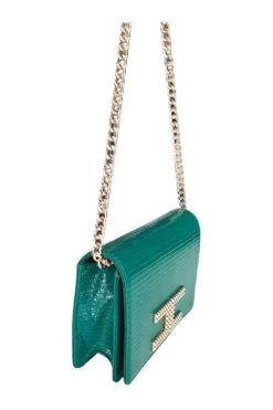 Elisabetta Franchi Schoudertassen Shoulder Bags Green -Elisabetta Franchi Winkel 204a8ed82c3d7f4ccbf38d364dc71e3d