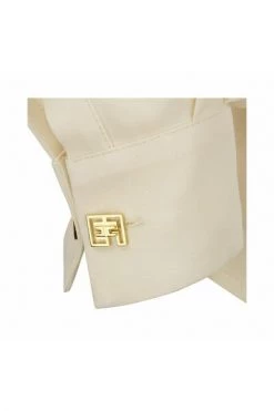 Elisabetta Franchi Longsleeve Shirts Basic Viscose Shirt Beige -Elisabetta Franchi Winkel 20938b293a15cadda570bef7c01b892d