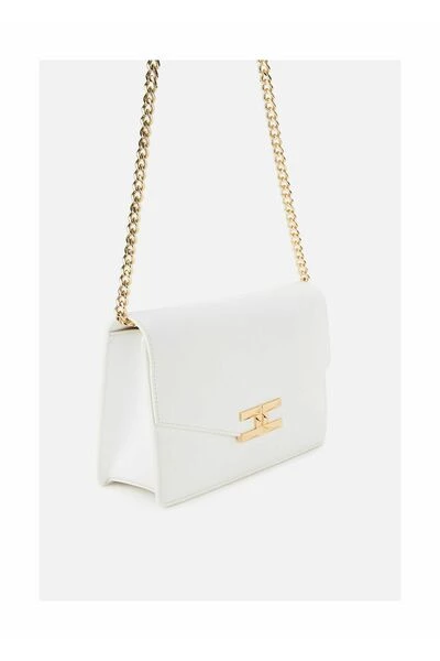 Elisabetta Franchi Schoudertassen Cross Body Bags White 3 Elisabetta Franchi Schoudertassen Cross Body Bags White - Afbeelding 3