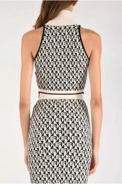 Elisabetta Franchi Sleeveless Tops Black