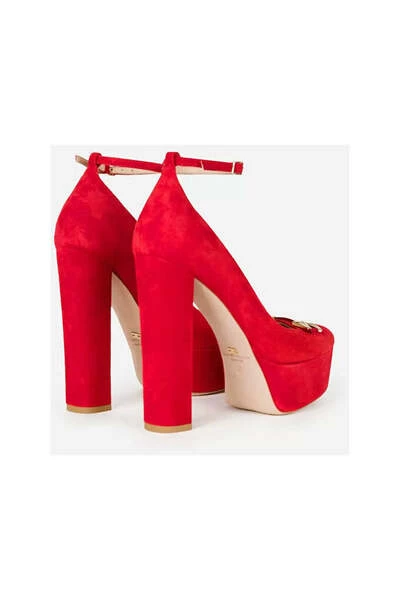 Elisabetta Franchi Pumps High Heel Sandals Red 1 Elisabetta Franchi Pumps High Heel Sandals Red