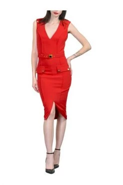 Elisabetta Franchi Jurken Occasion Dresses Red -Elisabetta Franchi Winkel 20ff3ad853fbf96aa51724ba246150dd