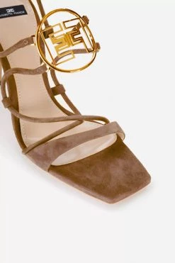 Elisabetta Franchi Sandalen High Heel Sandals Brown -Elisabetta Franchi Winkel 22757e0ab854cf1651a1b6b7c69fee6b