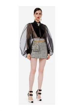 Elisabetta Franchi Korte Rokken Skirt Black