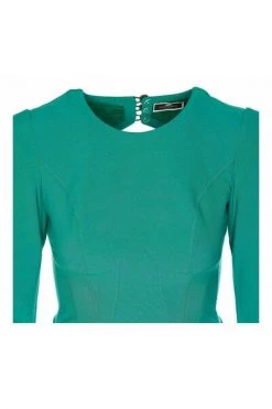 Elisabetta Franchi Casual Jurken Midi Dresses Green -Elisabetta Franchi Winkel 22ff97b5784b3aae7c0f604d2b9e94bd