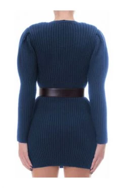 Elisabetta Franchi Casual Jurken Knitted Dresses Blue -Elisabetta Franchi Winkel 236135bc6eecfe064c43d440d5497fdf