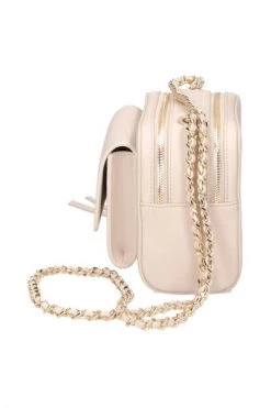 Elisabetta Franchi Schoudertassen Cross Body Bags Beige