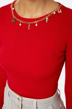 Elisabetta Franchi Sweaters Sweater Red