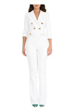 Elisabetta Franchi Jumpsuits & Tuinbroeken Jumpsuit White -Elisabetta Franchi Winkel 25359023989aa261664373d9c7e147c5