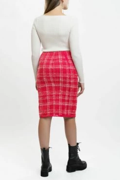 Elisabetta Franchi Midirokken Skirt Pink -Elisabetta Franchi Winkel 253fc1d0222b91c5b3a0c1d55586bf87