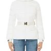 Elisabetta Franchi Gewatteerde Jassen Down Jackets White