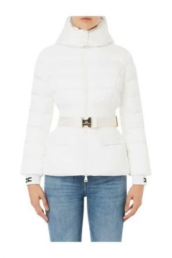 Elisabetta Franchi Gewatteerde Jassen Down Jackets White