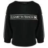 Elisabetta Franchi Sweaters CONTRASTING LOGO BAND SWEATER Black