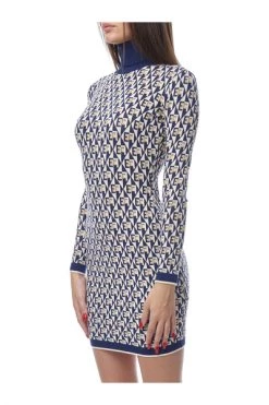 Casual Jurken ELISABETTA FRANCHI Blue -Elisabetta Franchi Winkel 258cbb963254c5512b0499ec011c5906