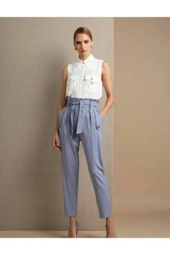 Elisabetta Franchi Chino's Pants With Pockets Blue -Elisabetta Franchi Winkel 25c15b553141da708dbf73e5936ca9db