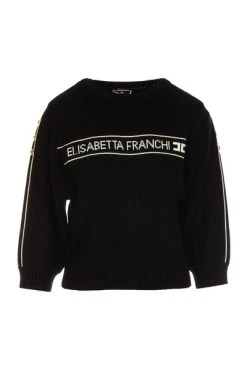 Elisabetta Franchi Hoodies & Sweatvesten Sweatshirts Black -Elisabetta Franchi Winkel 26330d3e14163e027d8bdeb9de0ef60b
