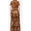 Elisabetta Franchi Maxi Jurken Maxi Dresses Brown