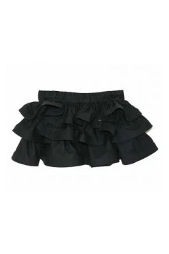 Elisabetta Franchi Rokken My Baby Girl Black Skirt Baby Girl In Cotton Popeline Black