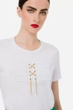 Elisabetta Franchi T-Shirts White
