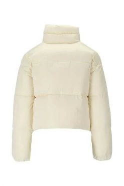 Gewatteerde Jassen ELISABETTA FRANCHI BUTTER SHORT PADDED JACKET Beige