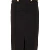 Elisabetta Franchi Midirokken MIDI SKIRT Black