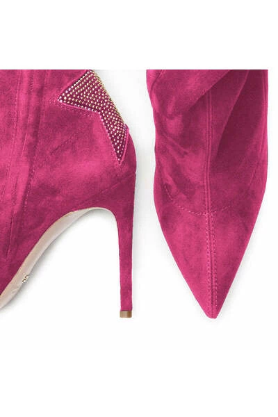 Elisabetta Franchi Enkellaarsjes Heeled Boots Pink 3 Elisabetta Franchi Enkellaarsjes Heeled Boots Pink - Afbeelding 3