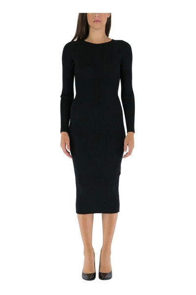 Elisabetta Franchi Casual Jurken Midi Dresses Black 4 Elisabetta Franchi Casual Jurken Midi Dresses Black - Afbeelding 4