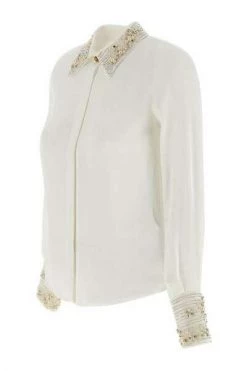 Longsleeve Shirts Elisabetta Franchi Shirts White White -Elisabetta Franchi Winkel 2a30d1dd7f61489f44b9d8c6491b98d9