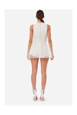 Elisabetta Franchi Casual Jurken Short Dresses White -Elisabetta Franchi Winkel 2a80d4e7711a84e8d3f75aac70ebf14c