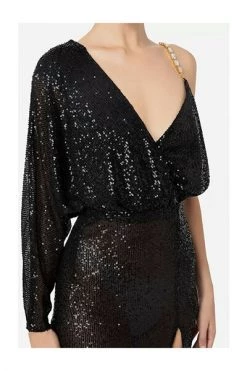 Elisabetta Franchi Feestjurken Party Dresses Black