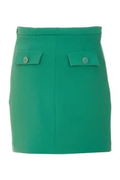 Elisabetta Franchi Korte Rokken Skirt Green -Elisabetta Franchi Winkel 2b67e0d467569f41d6cfda0db1eaf9d3