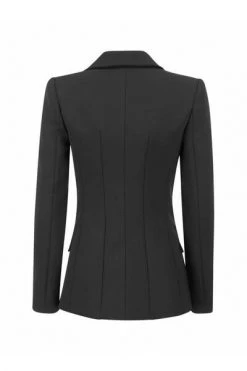 Elisabetta Franchi Blazers Long Straight Jacket Black -Elisabetta Franchi Winkel 2b7216bffadf24e64f730016503e4569