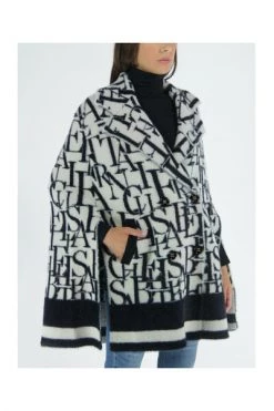 Elisabetta Franchi Poncho's Coats White